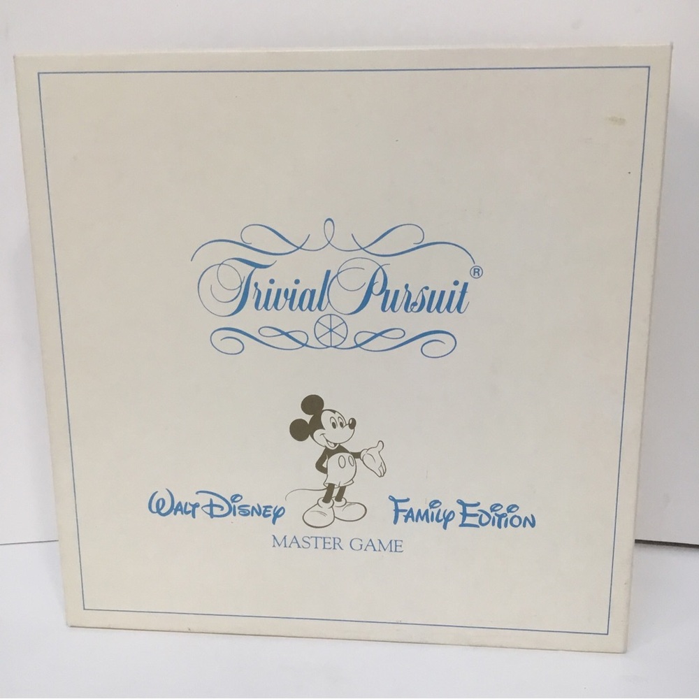 TRIVIAL PURSUIT Walt Disney Family Edition 1985 Master Game TRIVIA COMPLETE VTG